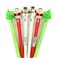 6-Piece Christmas Ballpoint Light Up Multicolour Pens