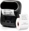 Label Kingdom M110 Barcode Bluetooth Label Printer, M110 Label Maker Machine With Tape For Barcode, Clothing, Retail, Mailing, Compatible With Android &amp; iOS System Thermal Label Printer, Black