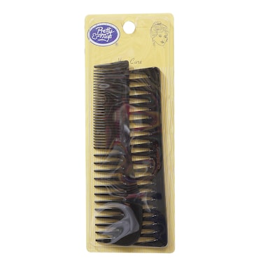 بريتي ميس مشط الشعر 55028 _أسود_ قطعتين