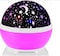Doreen Romantic Rotating Star Moon Sky Rotation Night Projector Light Lamp-Pink