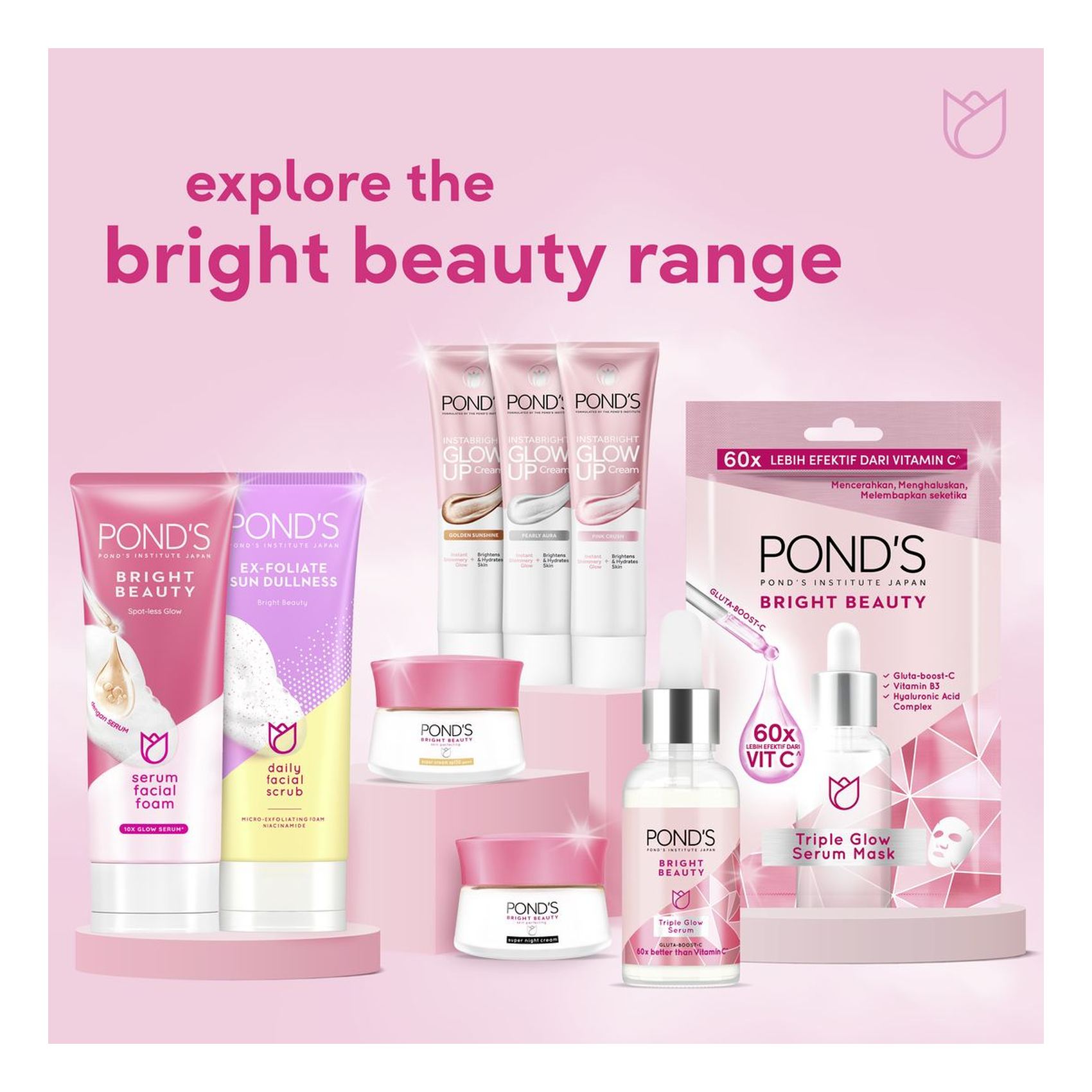 POND'S bright beauty moisture 5点セット | 化粧水・ローション