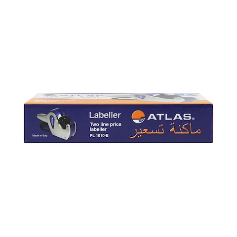 Atlas Price Labeller Two Line 10 Digit Blue