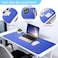 SKY-TOUCH Mouse Pad Large Leather Computer Desk Pad Office Desk Mat Extended Gaming Mouse Pad, Non-Slip Waterproof Dual-Side Use Desk Mat Protector 80cm x 40cm (Blue/Yellow)