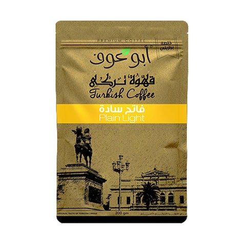 أبو عوف قهوة تركي فاتح سادة - 200 جرام