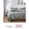 Luna Home-Single Size Bedding Set 4 Pieces Without Filler, Geometric Design