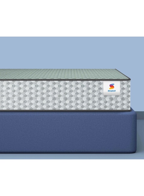Sleepwell Dual Pro Profiled Foam, 100 Night Trial, Reversible, Gentle And Firm Triple Layered Anti Sag Foam Mattress, Single Bed Size (200L x 90W x 20H cm)