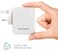 Ravpower 40W 4-Port Usb Plug Charger 8A Charging Station For Smartphone, Tablet, External Battery Pack And Bluetooth Speaker - White
