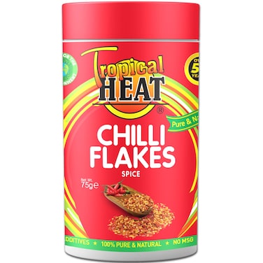 Tropical Heat Spices Chilli Flakes 75G