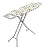 اشتري Iron Board Crystal- Multicolour   Ironing Board   Ironing Table with Iron Holder   Foldable & Adjustable 122x35cm في الامارات