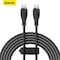 Baseus 100W USB C To USB C Charger Cable [1.2m 5A] , Type C iPhone 15 Fast Charging Cable Compatible With MacBook Pro, iPad Pro/Air, iPhone 15/15 Plus/15 Pro Max, Galaxy S23+/S23 Ultra, And More Black
