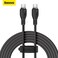 Baseus 100W USB C To USB C Charger Cable [1.2m 5A] , Type C iPhone 15 Fast Charging Cable Compatible With MacBook Pro, iPad Pro/Air, iPhone 15/15 Plus/15 Pro Max, Galaxy S23+/S23 Ultra, And More Black