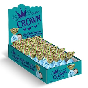 Candyland Crown Chocolate Truffles with Coconut Cream 18 pcs