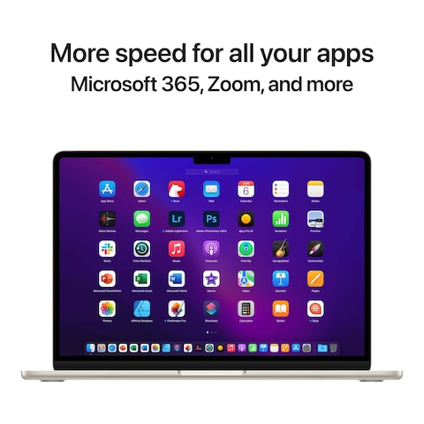 Apple MacBook Air With 13.6-Inch Display M2 Processor 8GB RAM 512GB SSD English Keyboard Starlight