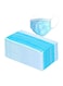Generic 50Piece Disposable Face Mask BlueWhite