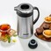 Geepas Stainless Steel Vacuum Flask, Double Wall Airpot, GVF27015, 1L Thermal Insulated Airpot, Keep Drinks Hot &amp; Cold Up To 24 Hours, Portable &amp; Leak Proof Thermal Flask