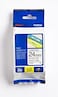 Brother TZe251 24mmBlack on laminated White Tape.