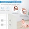 Sky-Touch Multi-Functional Child Safety Lock Adjustable Double Button Baby Anti-Clip Latch System For Cabinets Refrigerator Drawer