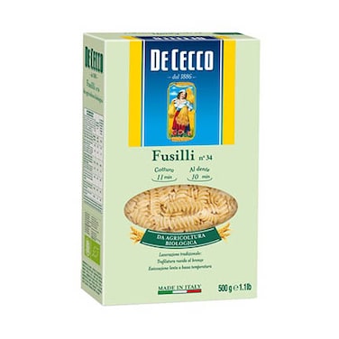 De Cecco Pasta Fusili Bio Organic 500GR