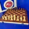 FITTO High Quality 3in1 Wooden Classic Chess Set, Checkers and Backgammon - Handcrafted Design for All Ages, 39CM