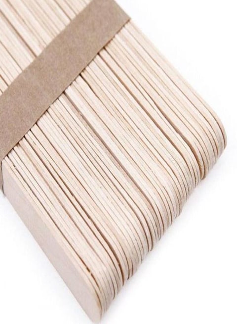 50-Piece Tongue Depressor Sticks Beige 40g