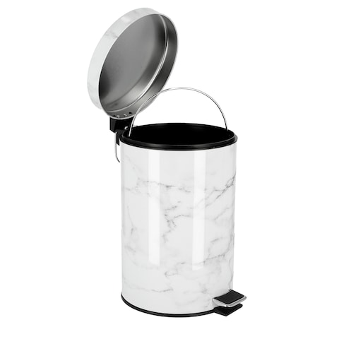 Buy Royalford 20Ltr Marble Design Dust Bin 1X2 in UAE