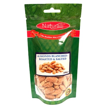 Naturalli Blanched Roasted And Salted Almonds 100g