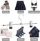 Doreen Pant Hangers Skirt Hangers with Clips 12 Inch Metal Trouser Hangers with Adjustable Non-Slip Clips Hangers Space Saving for Pants Skirts Clothes 12 PCS (GC3049A-12PCS)