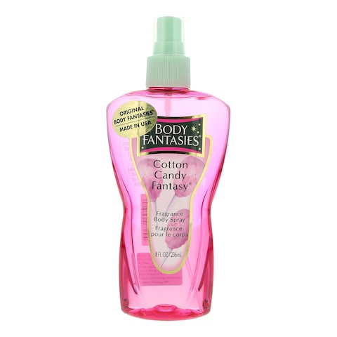 Buy Body Fantasies Cotton Candy Fantasy Fragrance Body Spray Pink 236ml in Saudi Arabia