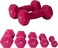 Sky Land Unisex Adult Deluxe Vinyl Dumbbells, Pink, L 17 X W 15 X H 7 Cm, Set Of 2(Em-9219R-2)