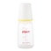 Pigeon peristaltic nipple plastic feeding bottle slim neck white cap 120 ml