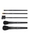 Flormar 5-Pieces Makeup Brush Set Black