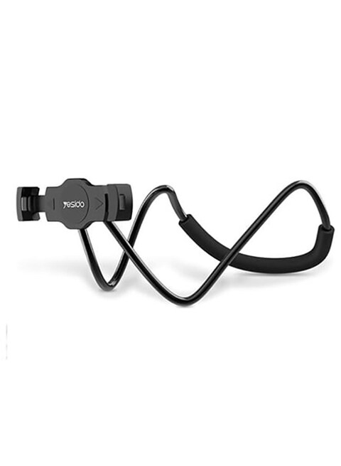 Yesido Neck Mounted Lazy Tablet Holder Black