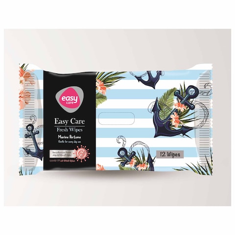 Easy Care Pocket Wipes Marine -12 Pieces