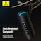 Baseus Portable Bluetooth Speakers, IPX5 Waterproof Wireless Speaker with 15W Loud Stereo Sound, Deep Bass, Bluetooth 5.3, RGB Lights, 15H Playtime for Home, Outdoor, Party and Many More- Black