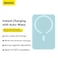 Baseus 10000 mAh MagSafe Power Bank 10000mAh 15W Wireless Portable Charger PD 20W With USB-C Port Fast Charging MagSafe Battery Pack for iPhone 15 Pro Max/iPhone 15/15 Plus/14/13/12 Series Blue Blue