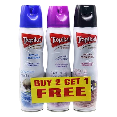 Tropikal Air Fresheners Assorted 300ml 2+1