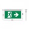 Olympia Emergency Luminar Eco Light Maintained Exit Sign MLD-34D/W - Green