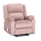 In House Velvet Rocking Recliner Chair - Light Pink - AB02