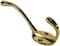 Robustline 746 Hat And Coat Hook Heavy Duty Robe Hook Gold Plated, 3Pcs