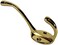 Robustline 746 Hat And Coat Hook Heavy Duty Robe Hook Gold Plated, 3Pcs