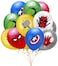 JMD 12 Piece Superhero  Birthday Party Decoration