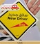 Rubik Magnetic New Driver Car Sign Sticker, Reflective Removable and Reusable for Beginner Car SUV Van Drivers (Regular Size 12cm x 12cm)