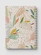 Lowha Spiral Notebook With 60 Sheets And Hard Paper Covers With Abstract Florals Design, For Jotting Notes And Reminders, For Work, University, School