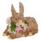 Easter Decorations Medium Bunny Sitting Flower Ne