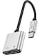JBQ TC-22 Type-C To Type C Audio Adapter Splitter - Charge, Audio, Voice And Control