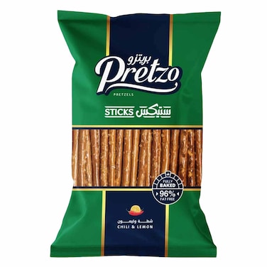 Pretzo Chilli And Lemon Flavour Pretzel Sticks 50g