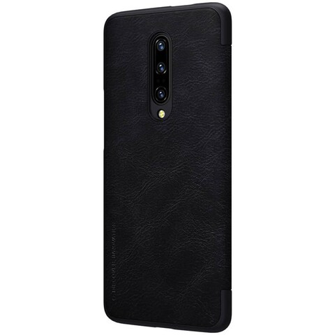 Nillkin -  OnePlus 7 Pro Flip Cover Qin Flip Series Leather Mobile Case - Black