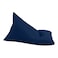 In House Ilkay Velvet Bean Bag Chair - Small - Dark Blue