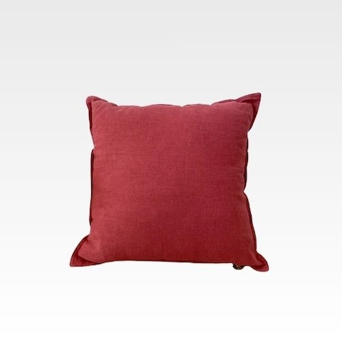 Luna Home 1 Piece 50*50cm Size, 100% Linen Cushion Cover, Solid Wine Red