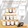12-Piece Spice Jar Set with 114 Preprinted Labels - 300 ml